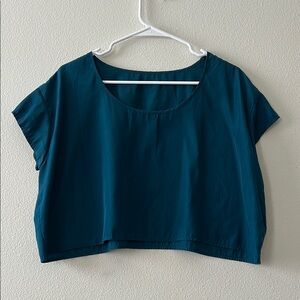 American Apparel Boxy Teal Dress Top